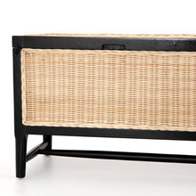 Midnight Mahogany, Warm Wheat Rattan