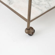 Antique Brass, White Marble