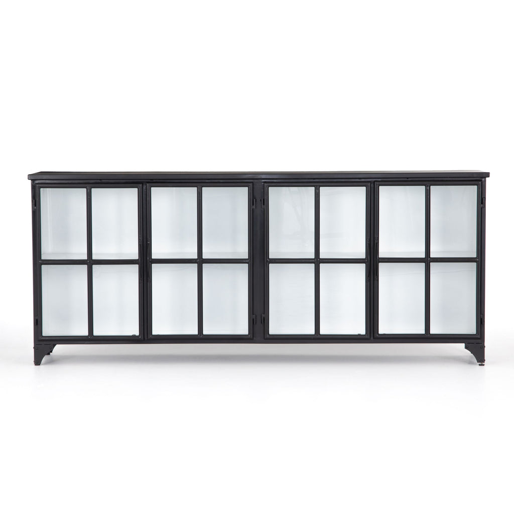Tempered Glass, Painted White, Black